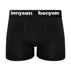 BENYSON men's bamboo viscose boxer shorts, 3 pcs, green, black, blue