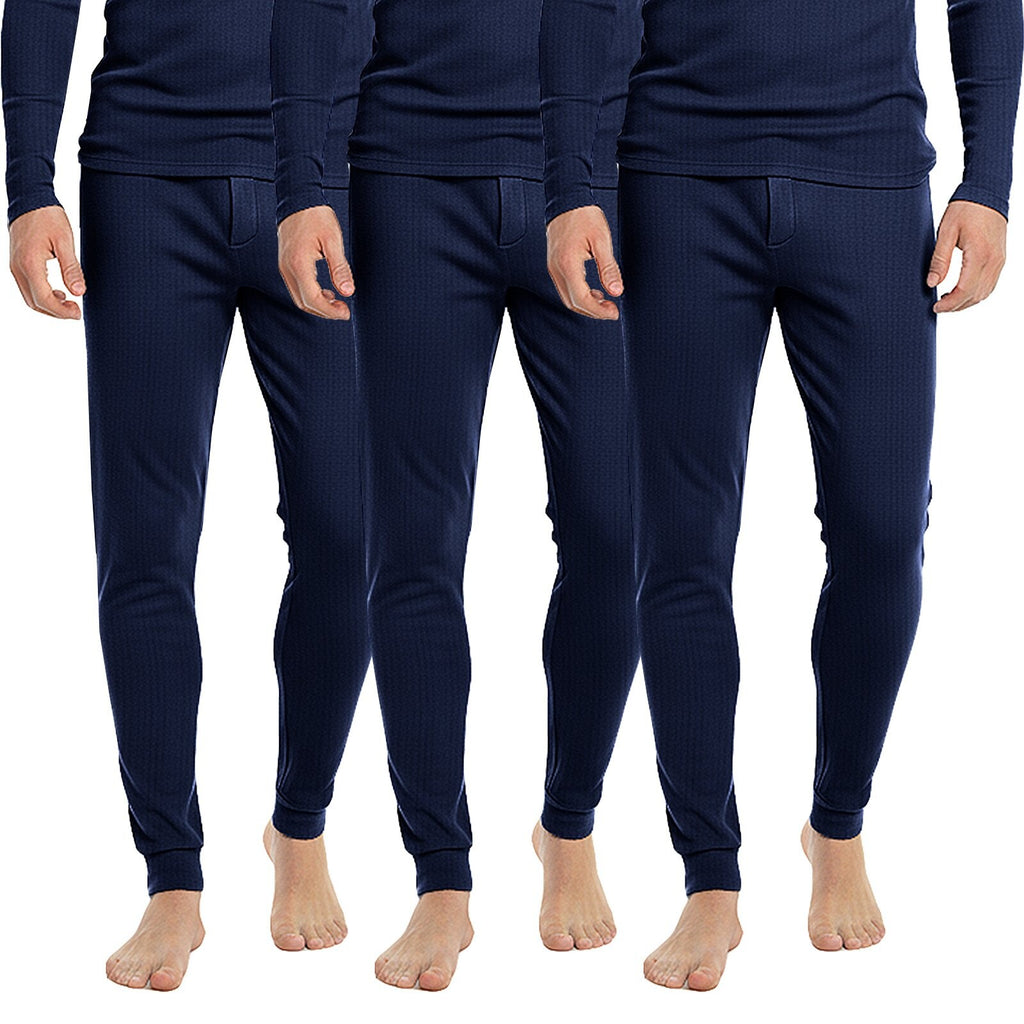HEAT BOOSTER men's thermal trousers with soft fleece inside, navy