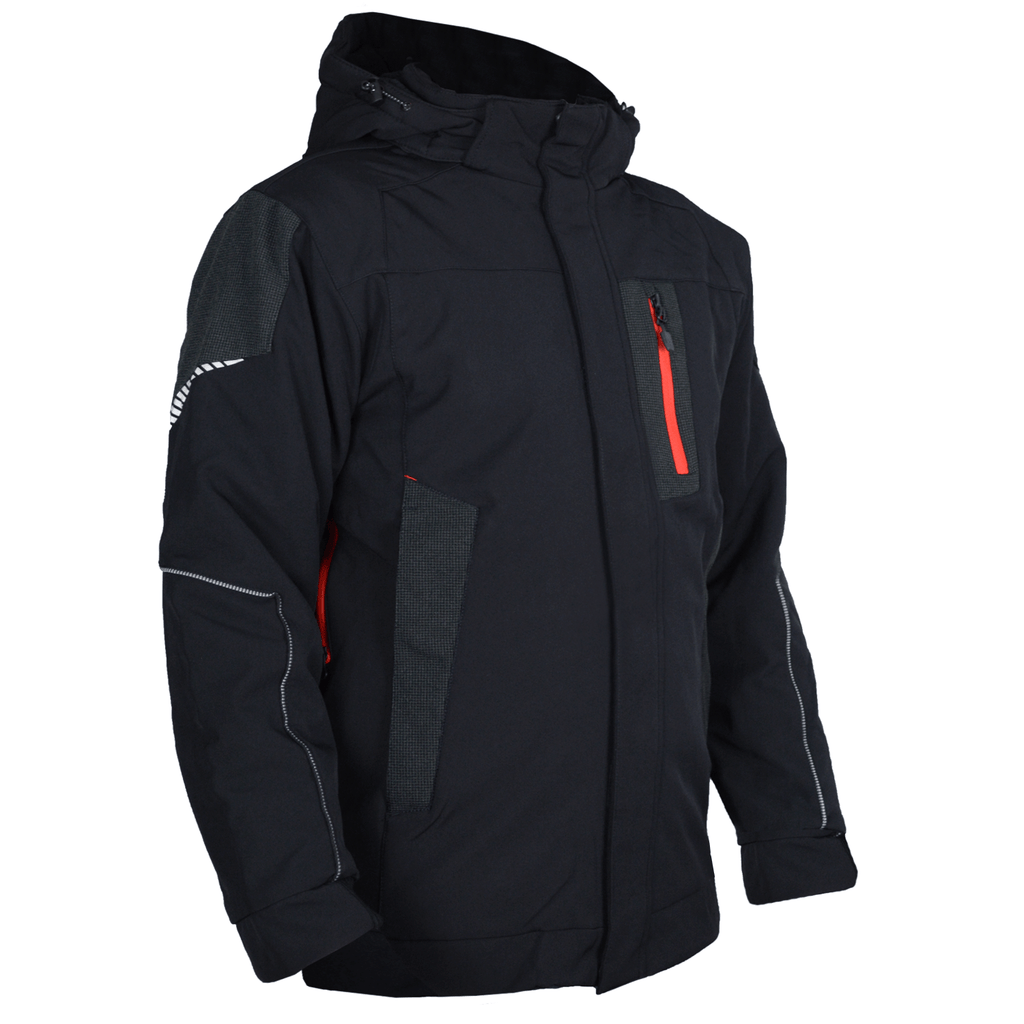 SOFTSHELL PARKA HQ winter jacket, black