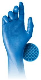 GRIPPAZ 308 disposable nitrile gloves with fish-scale grip, 50 pcs