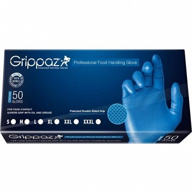 GRIPPAZ 308 disposable nitrile gloves with fish-scale grip, 50 pcs
