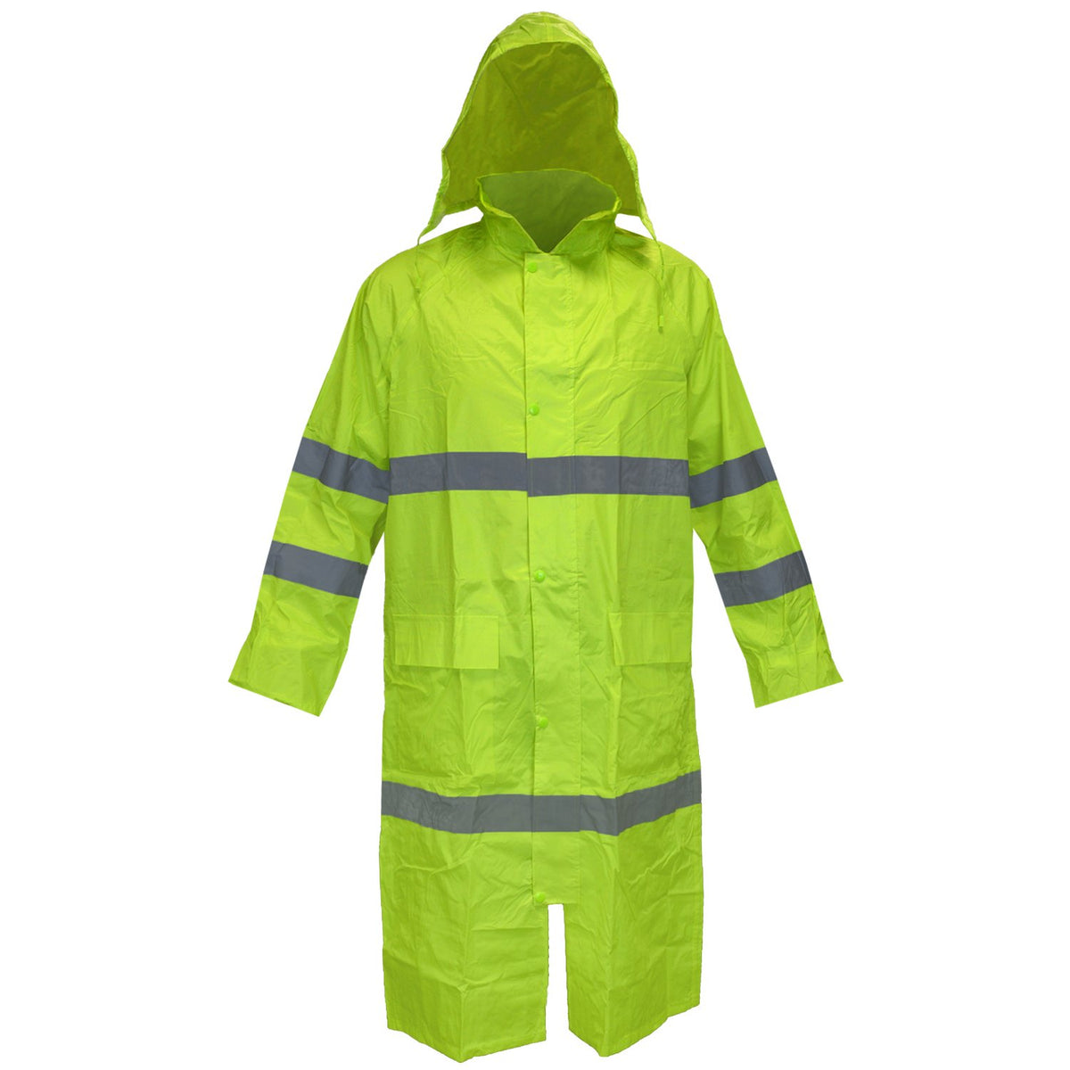 High-visibility rain coat