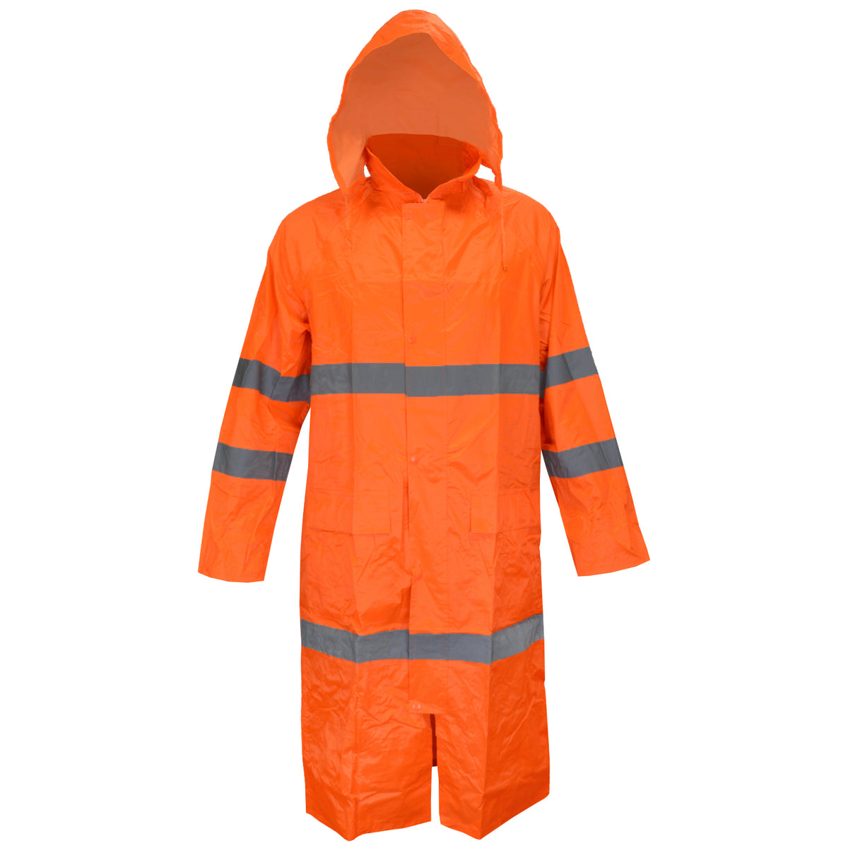 High-visibility rain coat