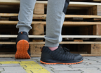 BTEX SB work shoes with orange sole