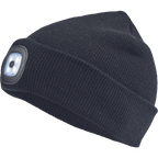 Winter hat with LED light, navy