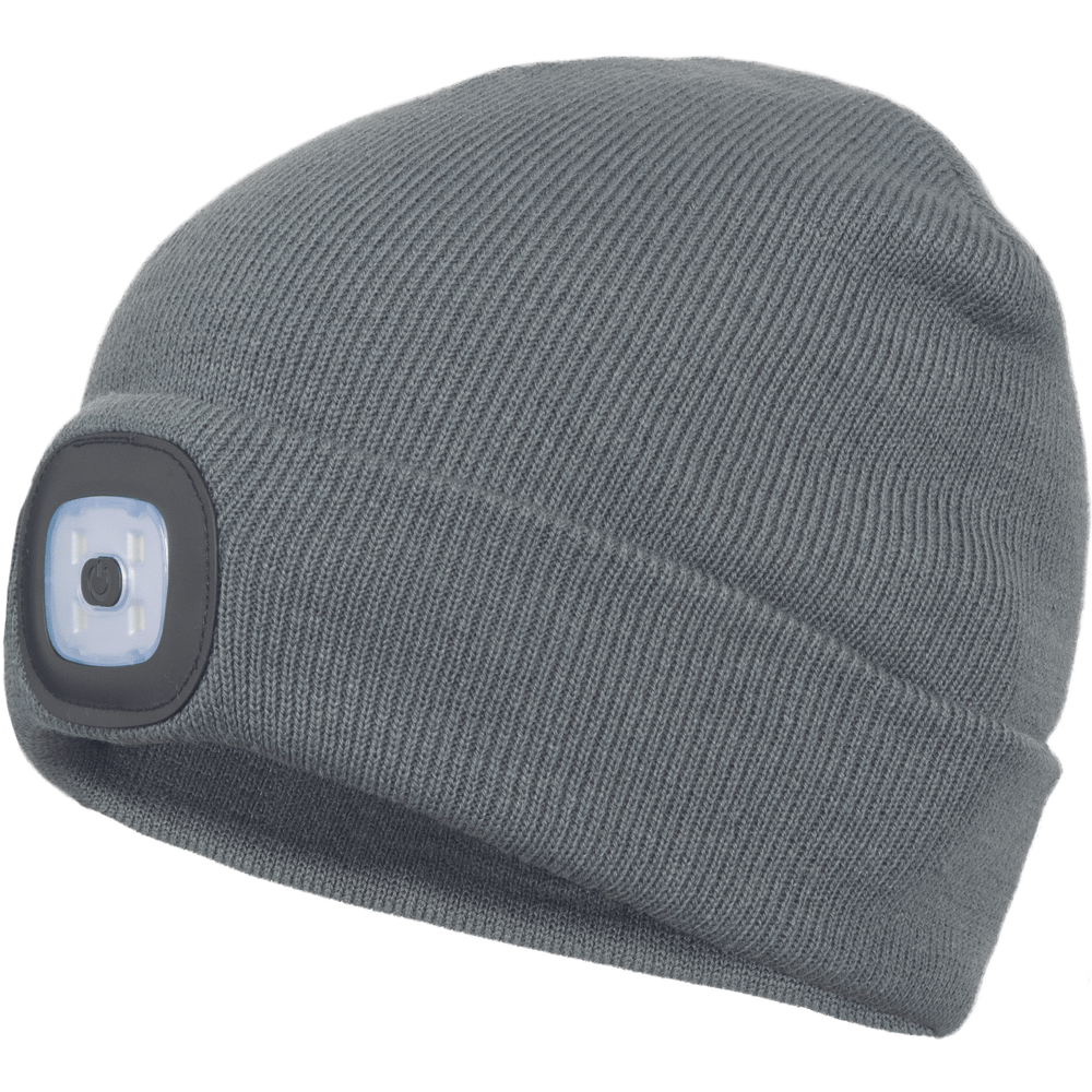 Winter hat with LED light, navy