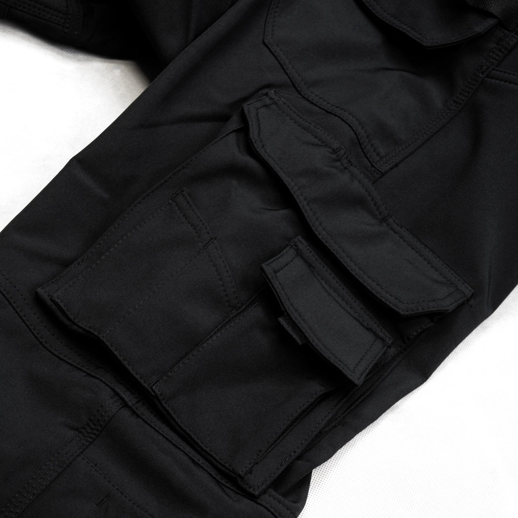 Reflex winter softshell trousers with Hi-Vis details, black