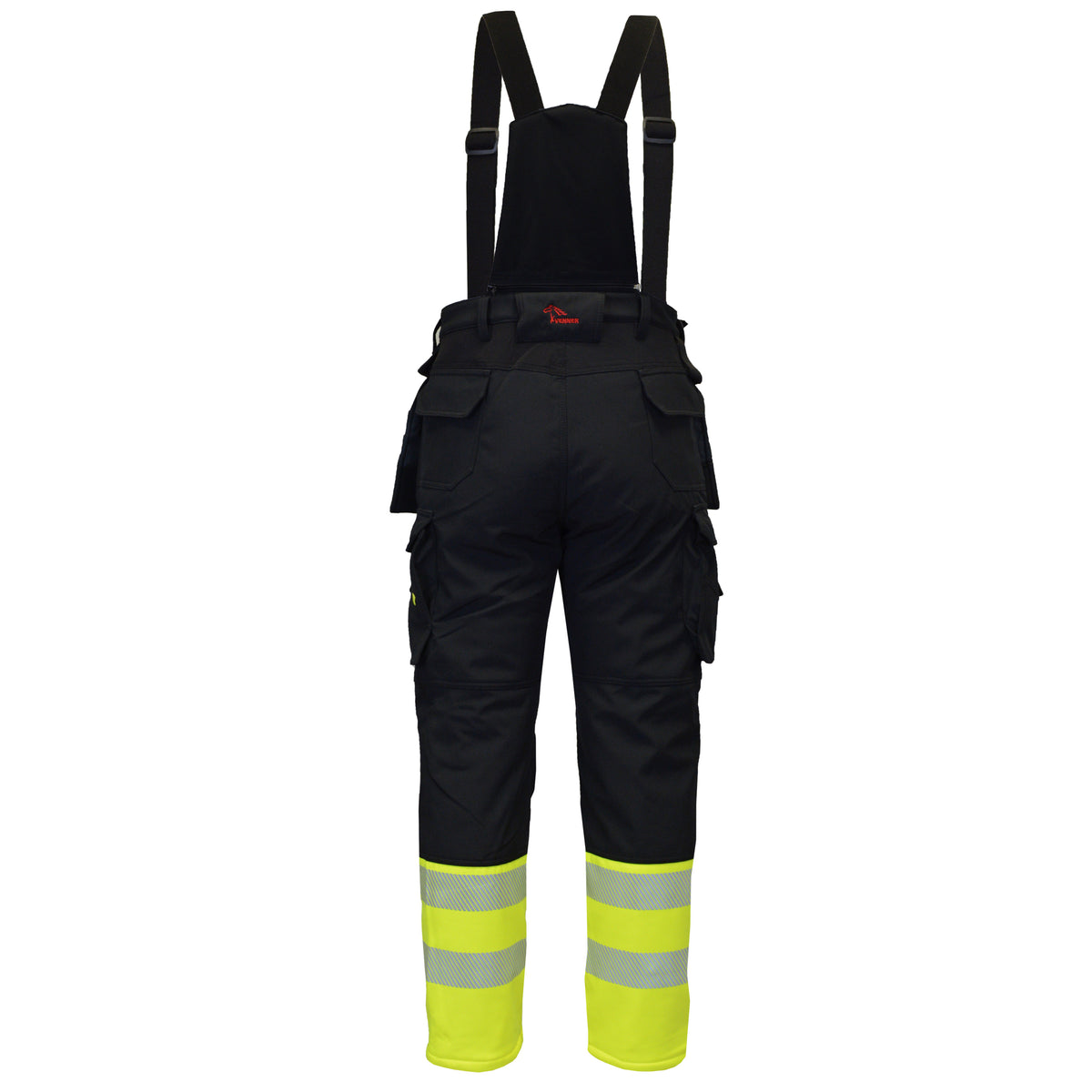 Reflex winter softshell trousers with Hi-Vis details, black