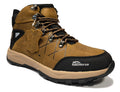 Brown leather casual boots