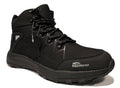 Black leather casual boots