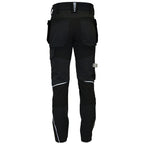 CROSS STRETCH black stretch work trousers with detachable holster pockets