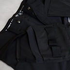CROSS STRETCH black stretch work trousers with detachable holster pockets