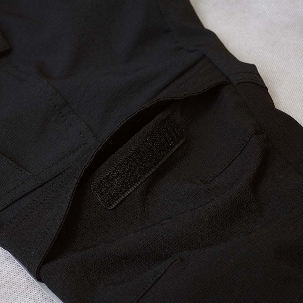CROSS STRETCH black stretch work trousers with detachable holster pockets