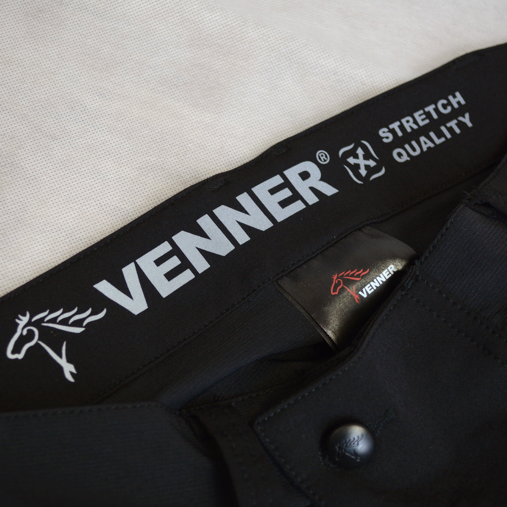 CROSS STRETCH black stretch work trousers with detachable holster pockets