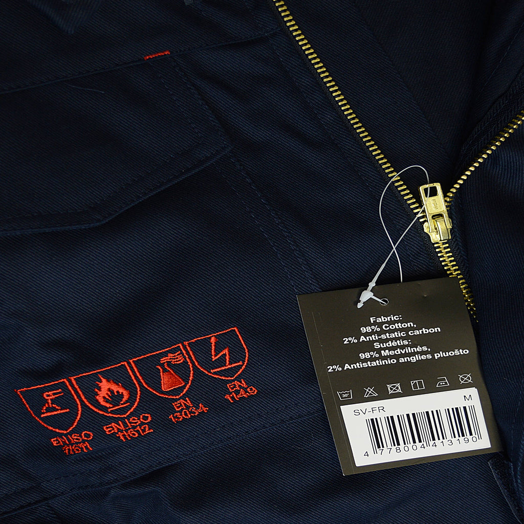 Flame-retardant antistatic welding jacket