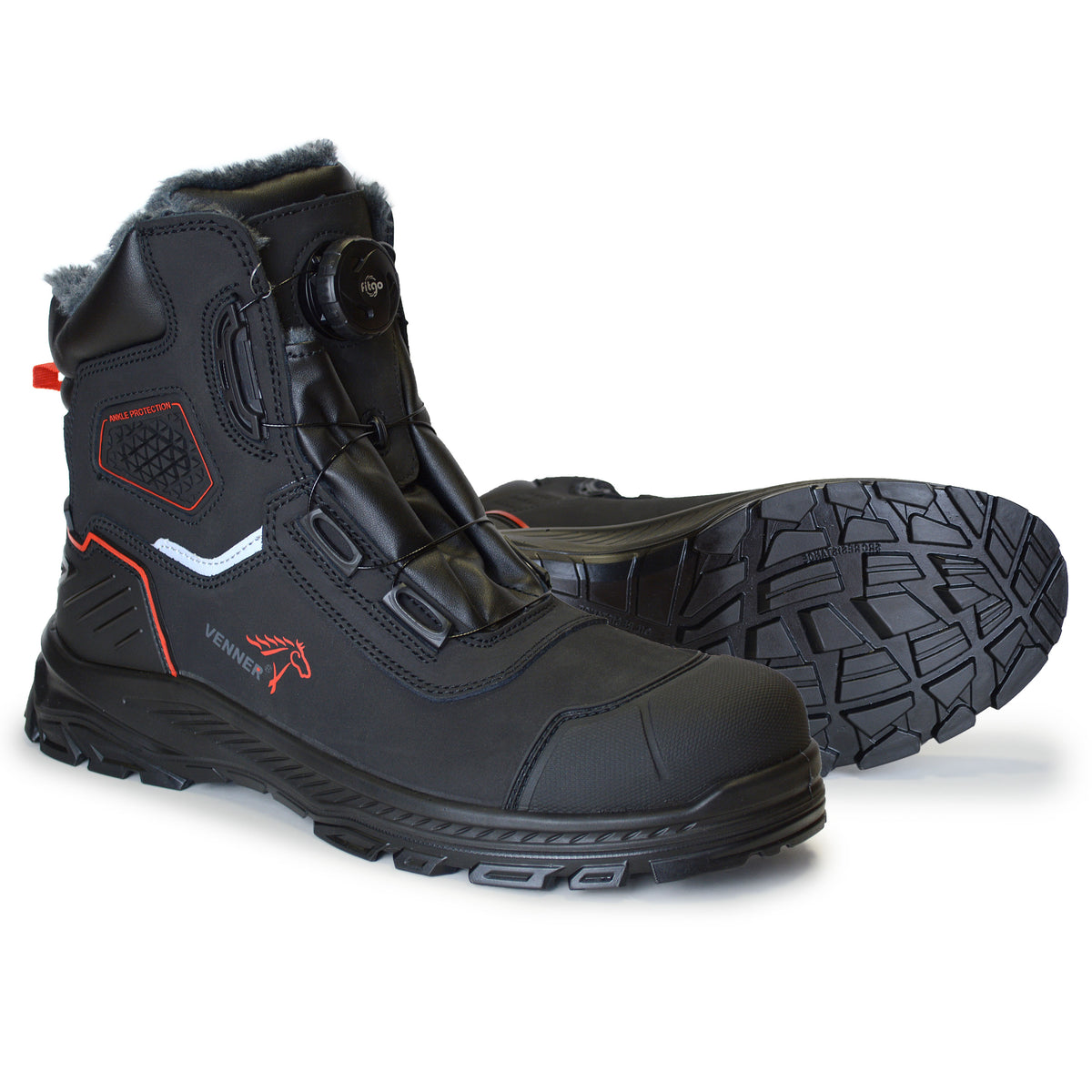 VENNER 64507 S3S FO SR CI SC winter safety boots with FitGo quick lacing