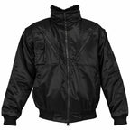 PILOT work jacket with detachable fur lining, blue