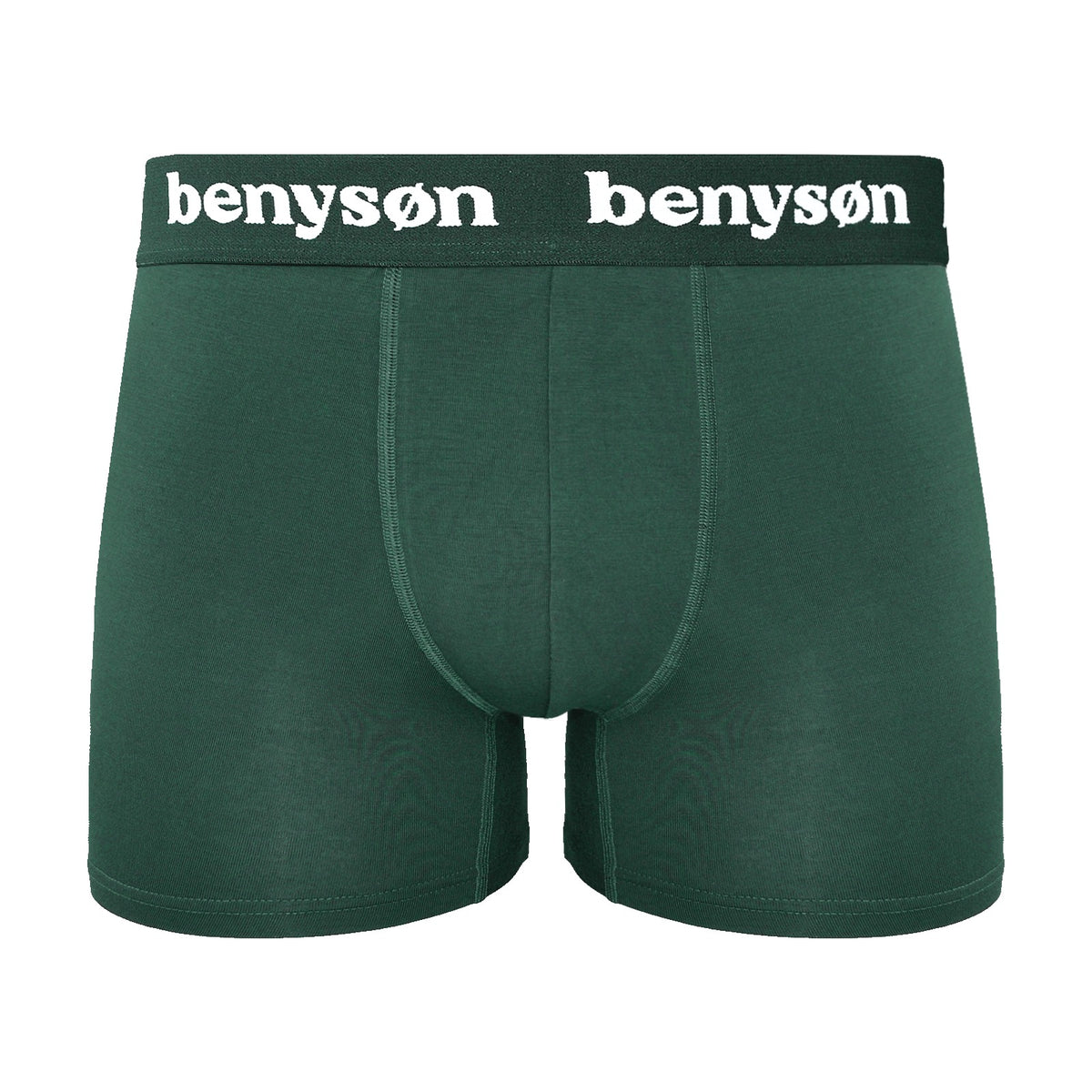 BENYSON men's bamboo viscose boxer shorts, 3 pcs, green, black, blue