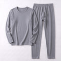 GAUBERT 150 men's merino wool thermal underwear set, grey