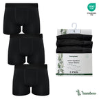 BENYSON men's bamboo viscose boxer shorts, 3 pcs, black