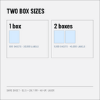 Riven Supply A4 labels, 52.5x29.7 mm, 40 per sheet, 500 sheets