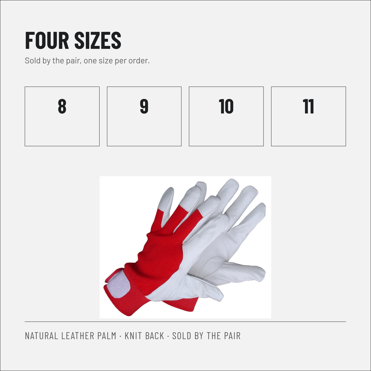 Riven Supply goatskin leather work gloves EN 388 3132X, 12 pairs