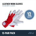 Riven Supply goatskin leather work gloves EN 388 3132X, 12 pairs