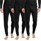 HEAT BOOSTER men's thermal trousers with soft fleece inside, black