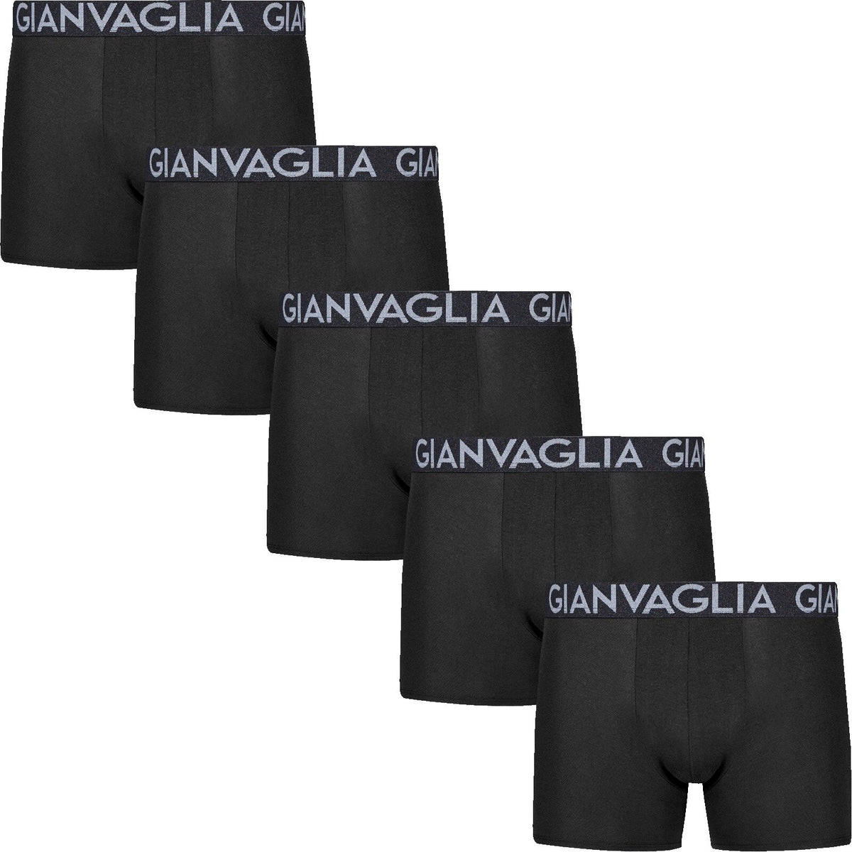 GIANVAGLIA Basic 023 men's cotton boxer briefs, black, 10 pcs