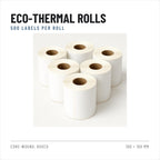 Riven Supply thermal labels 100x150 mm, 24 rolls of 500 (12,000 labels)