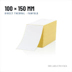 Thermal labels 100x150 mm, fanfold, 1000 labels